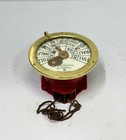 Original Brass Vintage Chadburns Liverpool Ltd  London Ship Wall Telegraph - Red