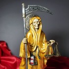 Santa Muerte Statue  Scales  Holy Death Altar Piece  Reaper Deity -gold