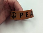 Peace Band Silicone Wristband Bracelet Stretchable  8  Brown Peace Black Letter