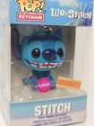Funko Pocket Pop  Keychain Lilo   Stitch Stitch Flocked Hot Topic Exclusive New