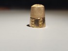 Antique 14k Gold Thimble - Monogramed - Engraved  1800 s 