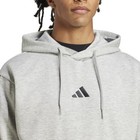 Adidas Essential Fleece Hoodie Men   s Gray Pullover Athletic Sweatshirt  302