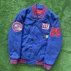 Men   s Xl - Nfl Football New York Giants Team Apparel Vintage Button Up Jacket