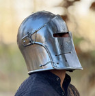 Wearable Handmade Medieval Knight Armor Barbuta Visor Helmet Halloween Costume