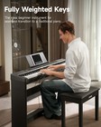      Donner Dep-16s Digital Piano Keyboard 88 Weighted Key With Wooden Stand Pedal