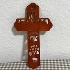 Vintage Ceramic Cross Jesuslast Supper Religious Wall D  cor 11  Jesus God Gift