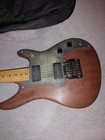 Vintage Peavey Patriot Walnut Wood Pick Gaurd Rare Brown Electric Guitar W case