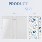 Checkbook Cover For Personal  Pu Leather For Women Men    Butterfly