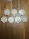 Lot Of 7 Morgan Silver Dollars Different Dates 90  Silver