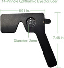 3 Pack Ophthalmic 14-pinhole Eye Occluder For Vision Test  Portable Handheld Eye