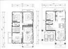 Custom  Duplex House Home Building 5 Bedroom 3 Bathroom Plans With Garage Cad