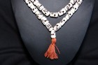 Tibetan Bone Skull Buddhist Prayer Mala   108  Beads   Necklace  
