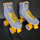 Candi Girl 4-wheel Roller Derby Skates Purple Suede Women s Size 8