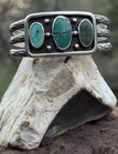 Antique 1900 s  Vintage Native American Sterling Silver Cuff Bracelet  C Story