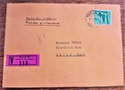 Vtg Wax Seal Sign Sandoz - Letter Davos Platz 1952  Lsd Pharmacy  Swiss