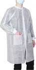 10-pack Disposable Lab Coats For Adults  Knee Length With 2 Pockets  Knitted    