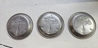 Coca Cola Advertising Coasters Vintage Matching Set Of 3 Metal Auction Find Euc 