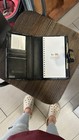 Vintage Coach Signature Patent Leather Address Book Card Holder Wallet Pen