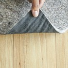 Rugpadusa - Ultra Black - Felt   Rubber - Non-slip Cushion Rug Pad