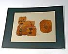 A Pair Of Egyptian Coptic Textile Linen Fragments 3rd To 5th Century