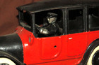 1920 s Arcade Cast Iron Yellow Cab Taxi Car - Original Casting-some Restoration