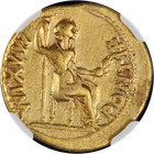 Roman Empire Tiberius  ad 14-37  Gold Aureus  7 62 Gram  Lugdunum Livia Ngc Vf