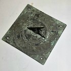 Antique Cast   Engraved  Bronze Sundial Marked   Shades  18th-19th century 