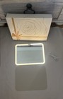 Led Lighted Portable Rectangular Makeup Mirror White With Usb Cable