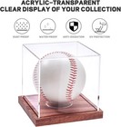 Baseball Display Case  No Assembly Required Clear Cube Tennis Ball Holder With S