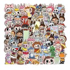 Hot   Anime Labubu Inspired Scrapbook skateboard Vinyl Sticker Set Of 55 Pieces