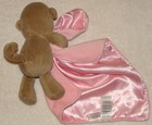 Child Of Mine Plush Monkey Pink Security Blanket Sweet Cupcake Baby Rattle