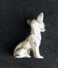Pewter Chihuahua Dog Puppy Taco Bell Silver Metal Figurine B