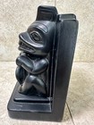 Rare Haida Beaver Totem Bookend Pacific Northwest Totem Art Durastone