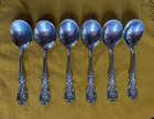 Reed   Barton Francis I Sterling Silver     Set Of 6 Large Dinner  Spoons -mono