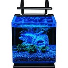 3 Gallon Aquarium Kit Led Light Hidden Filtration Modern Glass Tank Fish New