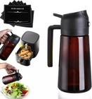 16oz Olive Oil Dispenser Glass Bottle 2 In 1 Sprayer Pourer For Kitchen Cooking