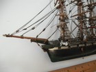 Antique Nautical Maritime Miniature Scratch Built Wood Model Uss Constitution