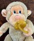Vtg Chee Chee Baby Monkey Plush Stuffy Animal With Pacifier Russ Berrie 9    Toy