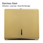 Gold Commercial Paper Towel Dispenser Wall Mount Tri-fold C-fold Holder