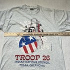 Vintage 1996 Boy Scouts Bsa Troop 26 Tulsa Oklahoma T Shirt Grey Mens Small