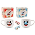 Cuphead   Mugman 24oz Ceramic Mug And Straw   Set Of 2