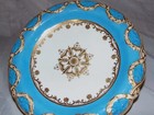 19thc Blue Grainger Chamberlain Worcester China Compote Pedestal Bowl Ribbon