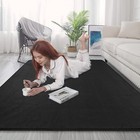 4ft X 5 2ft Drum Carpet Mat Non-slip Grip Bottom 21 2 Sqft Black