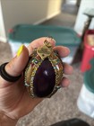 Jay Strongwater Swarovski Crystal Ornament Purple