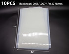 7mil Blank Mylar Sheets For Stencil 10pcs 12x24 Inch Milky Translucent Pet Blank