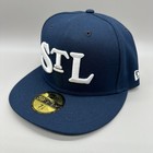 St  Louis Stars Negro League New Era 59fifty Hat Mens 7 1 8 Navy Blue Fitted
