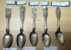 Lot Of  11  19th Century Coin Silver   900  Spoons   Various Marks  163 G  5 oz 
