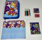 Rare Vintage Lisa Frank Cats Playtime   Sunflower Zip Up Binder Stationary Kit