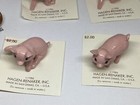  Hagen Renaker Miniature Pink Pig Figurines Lot Of 4