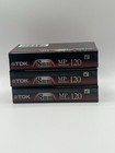 Lot Of 3 Sealed Tdk Mp 120 8mm Video Cassette Tapes Mp120 Camcorder Blank